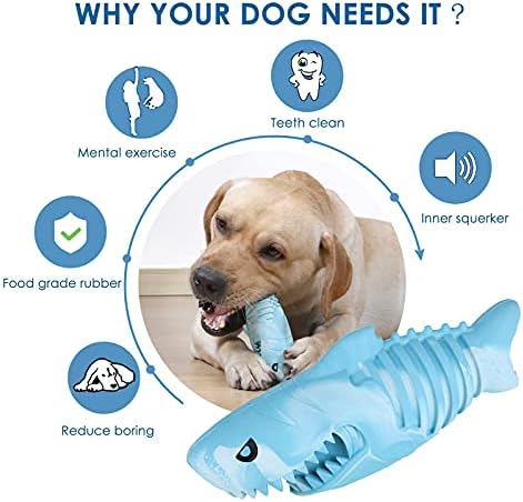 Pas žvaće igračke za agresivne žvakače, škripave igračke za srednje velike pse, gotovo neuništive tvrđe izdržljive igračke za zube