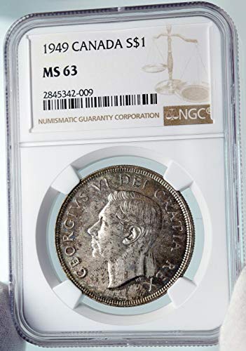 1949 CA 1949 Kanada UK King George VI Ship Newfoundland A Coin MS 63 NGC