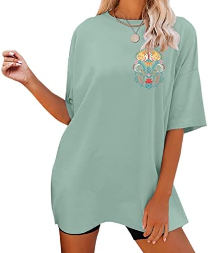 Majica Ženska obična bluza za žene Prikladne majice kratkih rukava na vrhu grafičke bluze moda