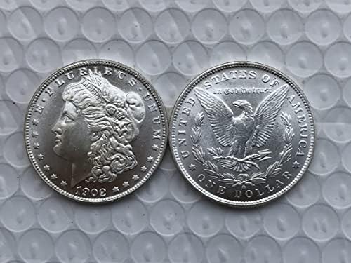 1902O izdanje American Morgan Coin srebrni dolar mesingani srebrni antikni četni kovanice za rukotvorine