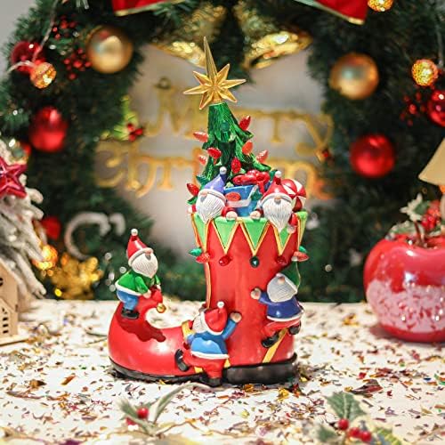 Wonder Vrt Božićni gnomi Stolni dekor - Gnomes Skulptura sa LED lampicom, likovi za odmor Figurice Xmas Center Forter za stol za kućne kuhinjske uređenje