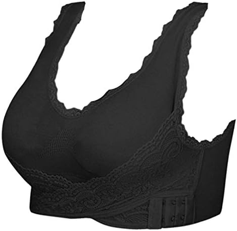 Yeyele Sports grudnjake za žene 1 ili 3 pakovanje čipke prednje strane kružne kopče i prenosivi jastučić za tank top joga sportski grudnjak