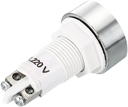 Patikil AC 220V 12mm Indikator signala, 5 pakovanja LED lampica za postavljanje ploče za fabriku nadzorne ploče, zelena