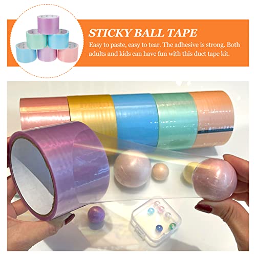 Coheali obojene kasete za igračke igračke za igračke 6 roletne dekompresijske trake za igračke DIY obojene trake za ljepljive ljepljive