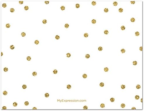 MyExpression.com 48 CNT Zlatne Svjetlucave Grafičke Tačke Baby Wish Kartice