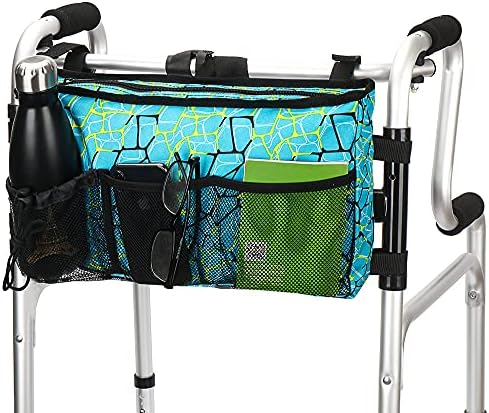 Torba za hodanje - vodootporna torbica korpa sa 6 džepova za Rollator i sklopive hodalice, invalidska kolica,Barijatrijske šetače