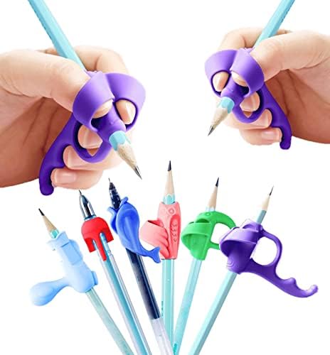 6kom progresivne držače za olovke za djecu rukopis hvataljke za treniranje prstiju za malu djecu predškolce za djecu alat za korekciju držanja olovke za početnike držač olovke za djecu
