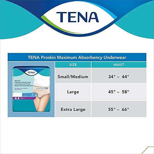 TENA ProSkin XL gola boja za odrasle žene umjerene upijajuće zaštitne jednokratne donje rublje, 14 tačaka