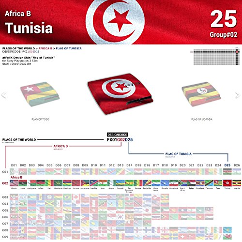 Sony Playstation 3 Slim dizajn kože zastava Tunisa naljepnica naljepnica za Playstation 3 Slim