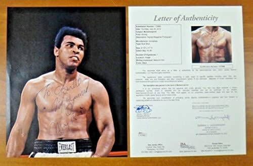 Muhammad Ali Vintage 1980 Potpisan časopis Page Veliki potpis Potpuno JSA pismo - autogramirane boks fotografije