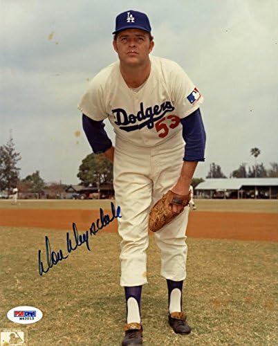 Dodgers Don Drysdale potpisao je autentično 8x10 fotografija autogramirana PSA / DNK M42015