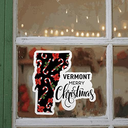 Vermont naljepnica za prozor, Vermont naljepnica za zid na karti Američkih Država, Vermont naljepnica, vinil uklonjive Božićne zidne