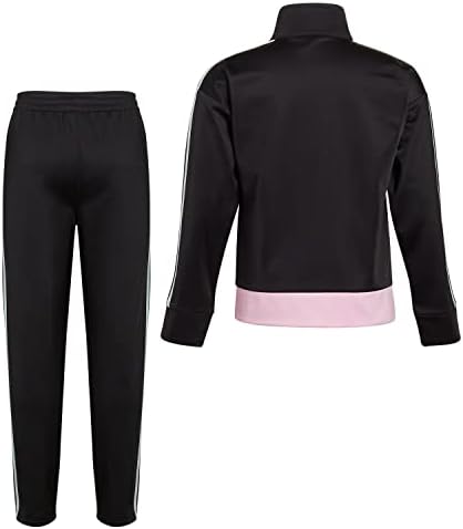 Adidas Girls Zip Prednja klasična tricot jakna i joggers set