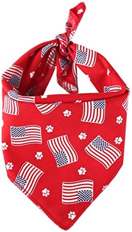 Tinawood pseći dog bandanas bibs američka zastava kvadratni psi kerchief Neovisnosti dan ovratnik za pse Cat kućni ljubimci ovratnik