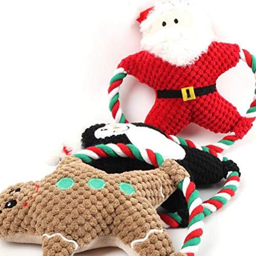 Prettyzoom Creative Božićne igračke za kućne ljubimce Santa u obliku kućnih ljubimaca Igračke za pse zvuče igračke slatke plišane