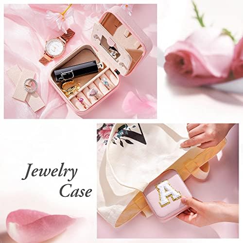 Yqljew putna kutija za nakit za djevojčice, kutija za organizatore nakita | personalizirane kutije za nakit za žene za djevojčice