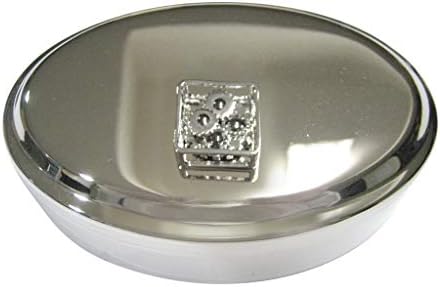 Kiola dizajnira srebrni tonirani fiksni ne pokretni parni parkiop zupčanik ovalna trinketa nakit