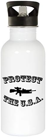 Zaštitite SAD 211 - lijep smiješan humor 20oz bijeli boca za vodu