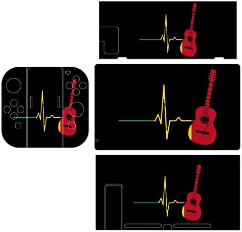 Guitar Heartbeat Switch naljepnica za kožu priličan uzorak naljepnica s tankim poklopcem za zaštitu kože s punim omotom kompatibilna