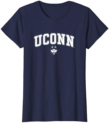 Connecticut Huskies Ženski Luk Preko Navy T-Shirt